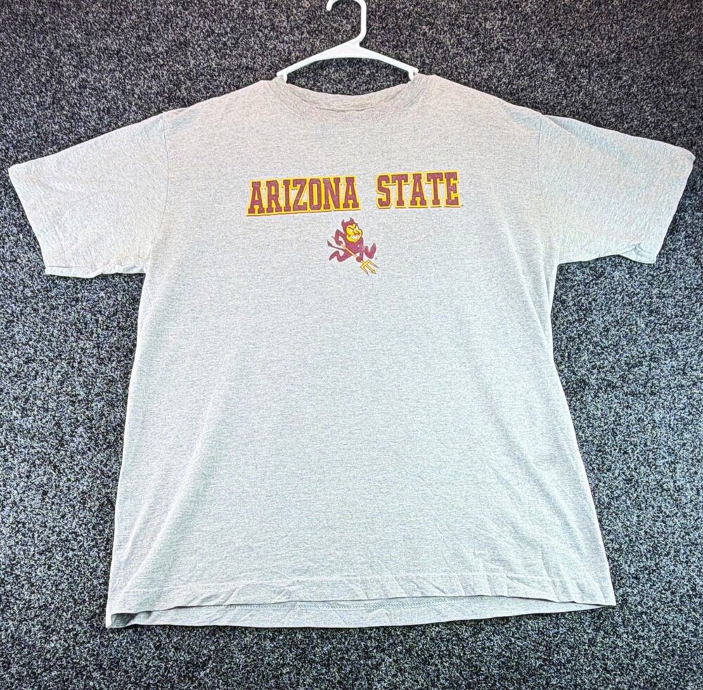 KA Inc. Arizona State Sun Devils NCAA Mens L Gray Graphic T-Shirt Shirt